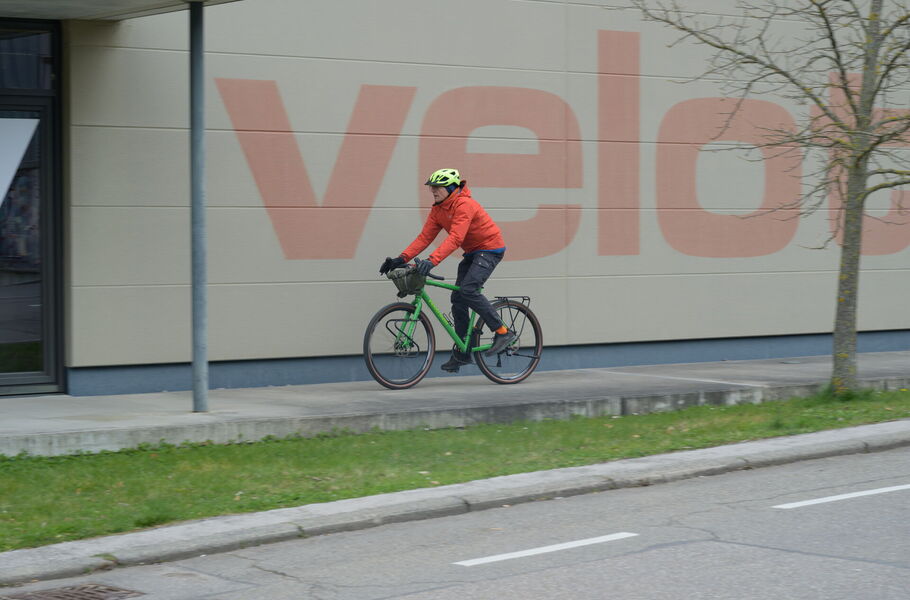 Der Speedster auf Probefahrt beim velotraum-Erlebnistag